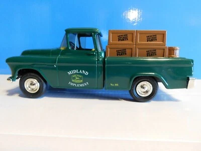 1955 PICKUP TRUCK BANK JOHN DEERE 1 25 SCALE - Image 1 of 4