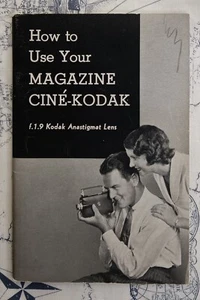 De colección 1937 Revista Cine Kodak f.1.9 Anastigmat Cámara de Video Manual Folleto - Imagen 1 de 4