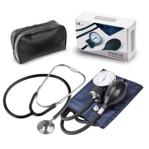 Manual Blood Pressure Monitor with Stethoscope 16" Adjustable Cuff for Home Use - Picture 1 of 7