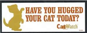 1990s Cat Watch Peel & Stick Decal Sticker - I Combine S/H - Picture 1 of 1