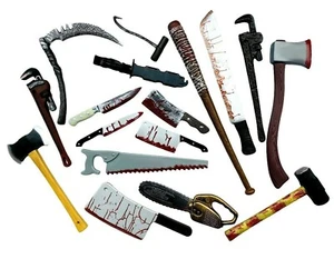 Realistic Halloween Weapons Knife REPLICA Fancy Dress Movie Film Prop BLOODY - Picture 1 of 52