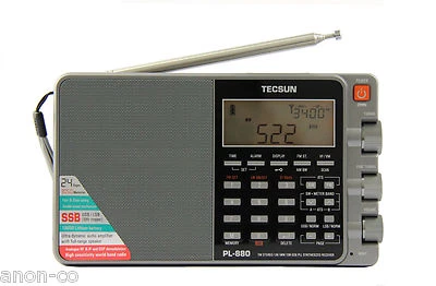 TECSUN PL-880 (grey) PLL Triple Conversion AM/FM/LW/SW SSB Radio 8820  - Image 1 of 4