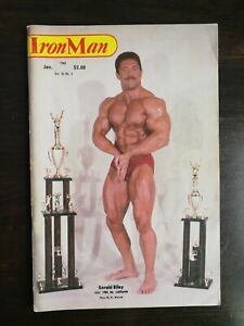 Vintage Iron Man Magazine January 1984 - Gerald Riley AAU Mr. California