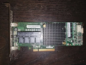 ASR-71605 ADAPTEC 16-PORT 6GB SAS/SATA PCIE RAID CONTROLLER W/ HIGH PROFILE - Picture 1 of 2