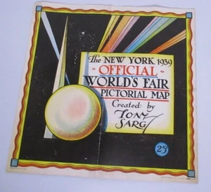 Collectible 1939 NY World Fair Pictorial Map Booklet Tony Sarg - Picture 1 of 5