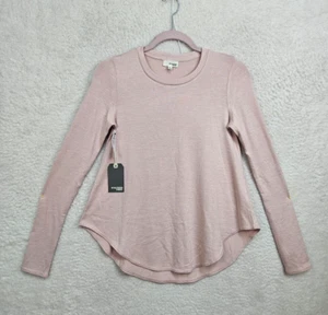 Wilfred Free Women Shirt Small Pink Rayon Blend Long Sleeve Casual Fit Pullover - Picture 1 of 18