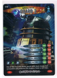 DOCTOR WHO BATTLES IN TIME - EXTERMINATOR - GUARD 2 R CARD 119/275 FREE P&P - Picture 1 of 2