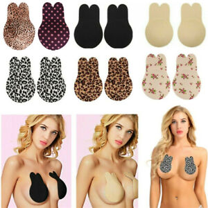 1 Pair Womens Invisible Push Up Bra Nipple Covers Lift Breast Tapes Strapless HQ