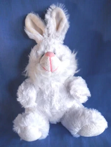 *1800* ELKA Australia - White bunny Rabbit - pink nose - adorable - 24cm - Foto 1 di 4