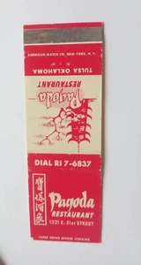 Pagoda Restaurant Tulsa OK Matchbook Cover - Bild 1 von 1