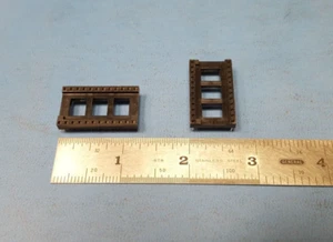 (10 PCs) IC SOCKET , 24 PIN , CAMBION, DIP , THROUGH_HOLE, Kynar Film Protected - Picture 1 of 3