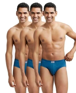 Jockey 8035 Men's Super Combed Cotton Solid  Brief Concealed Waistband-Pack of 3 - Picture 1 of 37