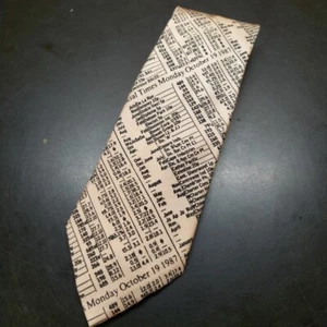 Bowmonde Silk Neck Tie Financial Times Made In England  - Picture 1 of 3