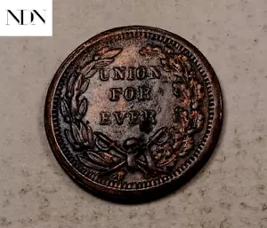 Token de la Guerra Civil 1863 - Union For Ever - casi sin circular (AU) #CT259 - Imagen 1 de 3
