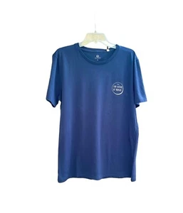 AG ADRIANO GOLDSCHMIED Men's Blue Medium Cotton Short Sleeve T-Shirt - Picture 1 of 5