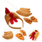  Rooster Cosplay Costume Three-dimensional Chicken Three-piece Set Decorations