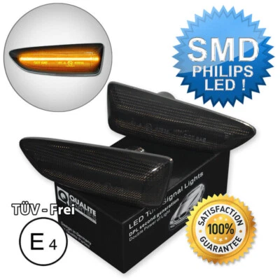 2x LED SEITENBLINKER BLINKER SCHWARZ OPEL ASTRA J K INSIGNIA B ZAFIRA GRANDLAND - Bild 1 von 2