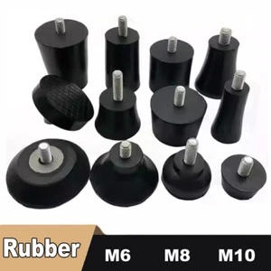 Pies ajustables de goma M6 M8 M10 tornillo mesa niveladora pie máquina muebles patas - Imagen 1 de 18