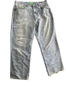 Vintage Rocawear gerade Jeans Herren 40 grau Denim leicht waschen Logo bestickt - Bild 1 von 2