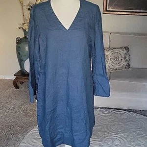Soft Surroundings Women's Linen Shirt Dress Size L - Picture 1 of 11
