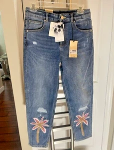 Scotch & Soda Jeans PALM TREES Tide Balloon Leg Fit Size 14 WAIST 28 29 NEW $114 - Picture 1 of 13