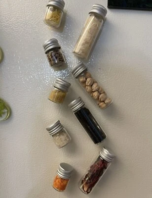 "Frascos de nevera imanes hechos a mano 2 tamaños 4 piezas de 2,5"" o 5 piezas de 1,18""" Foto 1 de 4