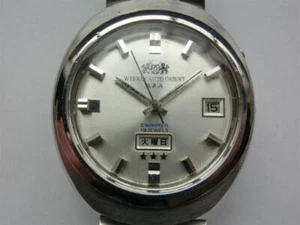 Orologio Orient Uomo Settimanale Automatico Cassa Ovale Vintage Dal Giappone - Foto 1 di 6