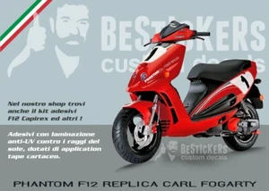 kit adesivi grafiche Malaguti F12 Phantom Carl Fogarty 1 Foggy replica paddock - Picture 1 of 7