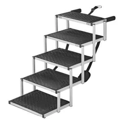 ProPlus ALU Hundetreppe Einstiegshilfe Haustiertreppe Hunderampe Hundeeinstieg - Bild 1 von 4