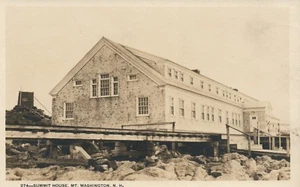 Real Photo Summit House Mt Washington New Hampshire NH Postcard - Bild 1 von 2