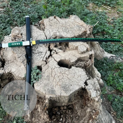 Ручной работы высокого качества T10 стали японский катана меч зеленый узор - Изображение 1 из 4