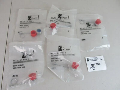 QTY=5 New Glenair 06324 Circular Connector Dust Cover - Image 1 of 3
