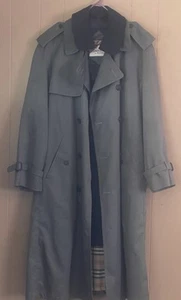 Mackintosh Mens 40R Classic Trench Coat Button Up Wool Lining - Picture 1 of 10