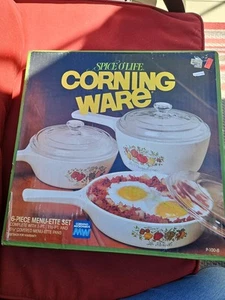 Vtg NOS Corning Ware P-100-8 Menu-Ette Set Spice 'O Life 6-Piece NIB - Picture 1 of 4