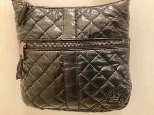 Oliver Thomas schwarze gesteppte Schulter/Umhängetasche Deko abnehmbarer Riemen - Bild 1 von 12