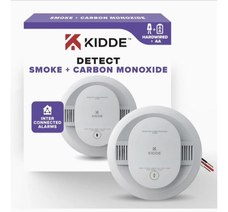 Detector de Humo Kidde 30CUA10-V LED Luz de Advertencia Indicadores 1 Paquete 2001 Foto 1 de 4