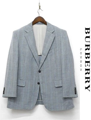 Chaqueta de tweed BURBERRY talla L O353 London mezcla de lino seda Foto 1 de 4