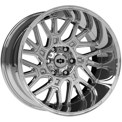 Vision 404 Brawl 22x14 6x5.5" -76mm Chrome Wheel Rim 22" Inch Foto 1 de 4