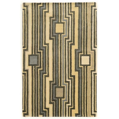 Linon Aspire Board Hand Tufted Wool 2'x3' Rug in Gray - Image 1 of 3