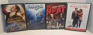4 DVD Movie Lot The Greatest Showman, Dolphin Tales, The Heat, Along Came Polly - Picture 1 of 10