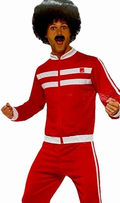 Scouser Chándal Vestido Elegante Años 80 Retro Deportes Adulto Disfraz Conjunto Talla XL Foto 1 de 4