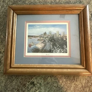 ‘Riverside Drive’ - 12.75 X 10.75 X .75 - VTG Louise Dunavant Memphis Print - Picture 1 of 6