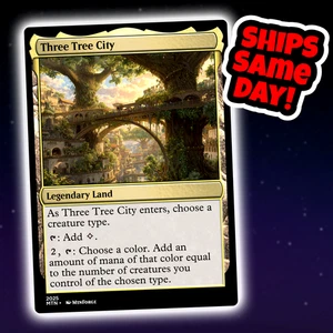 Three Tree City - Custom Art Magic: The Gathering Playtest Card - Commander EDH - Picture 1 of 4