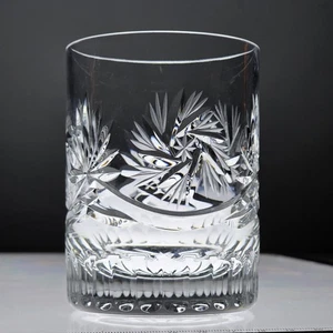 Szlifiernia Krysztalow Pinwheel Heavy Cut Crystal Old Fashioned Rocks Glass EUC - Bild 1 von 10