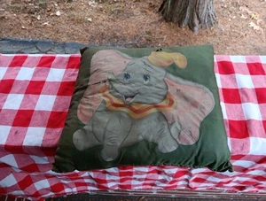 VINTAGE WALT DISNEY DUMBO ELEPHANT PILLOW - Picture 1 of 4