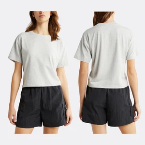 Zella Women’s Grey Crewneck T-Shirt Size M Short Sleeve - Picture 1 of 5
