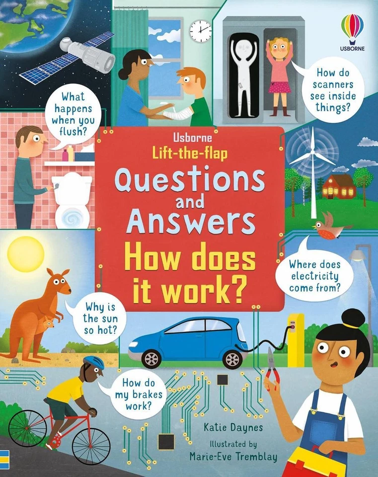 Lift-the-Flap Questions & Answers How Does it Work? by Katie Daynes Board Book B - Image 1 of 1