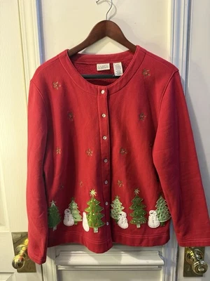 Classic Elements Christmas Cardigan - Women’s Medium - Image 1 of 4