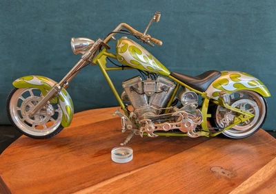 West Coast Choppers Sturgis Special Green w/ Skull Tank Jesse James 1:10 NO BOX - Image 1 of 4