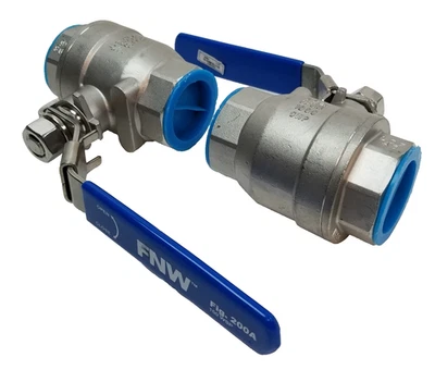 2pc FNW Figure 200A 150 WSP 3/4" Stainless Steel Ball Valve 2 PC Full Port NEW - Image 1 of 4